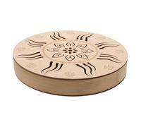 SAFIGLE Tamburo musicale a pioggia da 8": Strumento sonoro portatile per pioggia, per giardino esterno, effetti rilassanti dell'acqua - Tamburo a percussione etnico - Piccolo strumento
