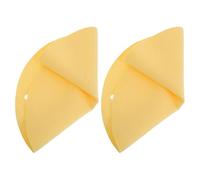 SAFIGLE Tappetino per Tornio in Ceramica, 2 Pezzi Riutilizzabili a Doppio Foro, Rotondo e Finta Pelle di Daino, per Rifinitura e Dettagli di Argilla