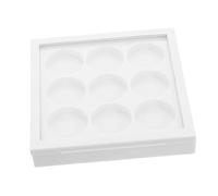 SAFIGLE Tavolozza di ombretti vuota ombretto occhi palette ombretti pallet di ombretti vuoto palette di ombretti vuota tavolozza per il trucco della custodia ombretti vuoti plastica bianca