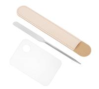 SAFIGLE Tavolozza in Acciaio Inossidabile Per Miscelare Fondotinta Con Spatola Per Trucco Per Nail Art e Preparazione Cosmetica