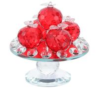 SAFIGLE Vassoio di Frutta in Cristallo Decorativo Creativo Portatile e Compatto Regalo per Inaugurazione Casa per Soggiorno Giardino e Balcone