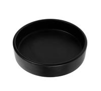 SAFIGLE Vassoio per Piante Rotondo 1 Pezzo in Ceramica Nero | Non Facile da Rompere, Non Facile da Deformare, per Uso Interno ed Esterno