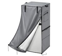 Safipotts - Copertura per frigorifero, impermeabile e antipolvere, per proteggere congelatori verticali, adatta per celle frigorifere, grigio, 91,4 x 76,2 x 180,3 cm (larghezza x profondità x altezza)