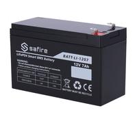 SAFIRE BATT-LI-1207 Batteria ricaricabile - Litio LiFePO4 - Tensione 12V - Capacità 7Ah - 3000 cicli - 151 (L) x 97 (A) x 65 (P)