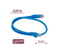 SAFIRE Cavo UTP6-H-05B UTP - Ethernet - Connettori RJ45 - Categoria 6 - 0,5 m - Colore blu