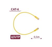 SAFIRE Cavo UTP6-H-05Y UTP - Ethernet - Connettori RJ45 - Categoria 6 - 0,5 m - Colore giallo