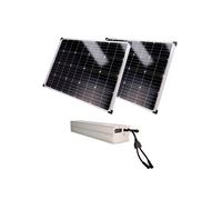 SAFIRE SF-SOLARKIT-BATT-2560WH-24V Sistema di alimentazione autonoma per CCTV - 2x Pannello solare da 200W - Batteria LiFePo4 25