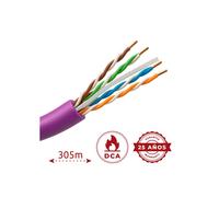 SAFIRE UTP6-305-BC-LSZH-Dca-PU Cavo UTP rigido senza alogeni - Categoria 6 - Conforme al test Fluke da 90 m - Conduttore OFC, pu