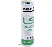 Saft LS 14500 2PF Batteria speciale Stilo (AA) terminali a saldare a U Litio