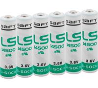 Saft LS 14500 3,6v Lithium Pack da 6, Bianco