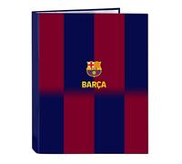 safta 1° KIT FC BARCELONA 25/26 - Cartella a 4 anelli, ideale per bambini di diverse età, comoda e versatile, qualità e resistenza, 26,5x33 cm