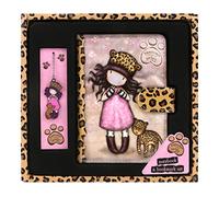 Safta 1086GJ03, Set Taccuino con segnalibri Gorjuss Purrrrfect Love Unisex Bambini, Multicolore, M