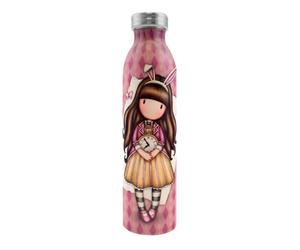 Safta 1103GJ08 Bottiglia Metallica 600ml Gorjuss Just One Second Unisex Bambini, Multicolore, M, multicolore, M