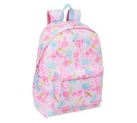 safta BARBIE PAINTERLY - Zaino per laptop da 14,1", ideale per giovani di diverse età, comodo e versatile, qualità e resistenza, 31 x 13 x 43 cm, rosa/celeste, M, Casual