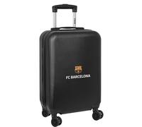 F.C. Barcellona 3ª EQUIPAZIONE - Trolley da cabina 20 pollici, valigia con ruote, lucchetto di sicurezza, valigia leggera, 34,5 x 20 x 55 cm, colore: nero, Nero, Estándar, Casual