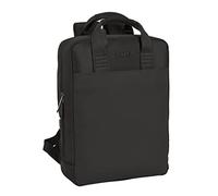 SAFTA 29x39x11cm, Zaino per Portatile 13,3''+USB Business Black 29 x 39 x 11 cm Unisex-Bambini e Ragazzi, Multicolore, Estándar