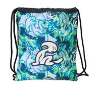 safta El Bambino KOOK - Zaino per sacco sportivo, chiusura con lacci, zaino, ideale per bambini di diverse età, comodo e versatile, qualità e resistenza, 35 x 45 cm, Blu navy, M, Casual