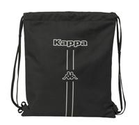Safta KAPPA DARK - Zaino a sacco piatto, grande, ideale per bambini di diverse età, comodo e versatile, qualità e resistenza, 35 x 40 cm, Nero, M, Casual