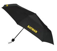 safta BATMAN GAME OVER - Ombrello pieghevole manuale, 8 pannelli, aste metalliche, comodo e versatile, qualità e resistenza, 24-56 cm, materiale poliestere, Nero, M, Casual