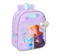FROZEN SPIRIT - Zaino per bambini, zaino per la scuola, adattabile al carrello, ideale per l'asilo, comodo e versatile, qualità e resistenza, 22 x 10 x 27 cm, viola, M, Casual