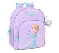 FROZEN SPIRIT - Zaino scuola per bambini, adattabile a carrozzina, ideale per bambini in età scolare, comodo e versatile, qualità e resistenza, 32 x 12 x 38 cm, viola, M, Casual