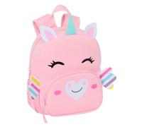 safta UNICORNIO - Zaino in neoprene per bambini, ideale per bambini di diverse età, comodo e versatile, 20 x 9 x 25 cm, Rosa, M, Casual