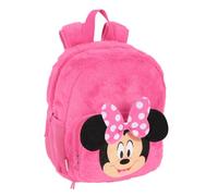 safta MINNIE MOUSE - Zaino asilo, adattabile al carrello, facile da pulire, ideale per bambini di diverse età, comodo e versatile, qualità e resistenza, 22 x 10 x 27 cm, Rosa, M, Casual