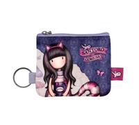 SAFTA 899GJ06, Portafoglio Portachiavi con Cerniera Gorjuss Cheshire Cat Unisex-Bambini e Ragazzi, Multicolore, M