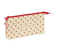 safta Arbookos Merry XMAS - Astuccio triplo, astuccio per bambini, ideale per bambini in età scolastica, comodo e versatile, qualità e resistenza, 22 x 3 x 12 cm