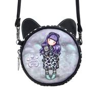 Gorjuss Borsa A Tracolla Gorjuss Smitten Kitten Nero Bianco (13,5 X 5,5 X 13,5 C