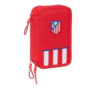 Atlético Madrid Plumier Triplo Atlético Madrid Rosso 12,5 X 19,5 X 5,5 Cm 36 Pez