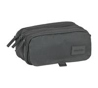safta - Astuccio Triple Big, Astuccio per bambini, ideale per bambini in età scolare, comodo e versatile, qualità e resistenza, 21,5 x 8 x 10 cm, colore grigio, grigio, Estándar, Casual