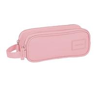 safta - Astuccio doppio bambino, astuccio per bambini, ideale per bambini in età scolare, comodo e versatile, qualità e resistenza, 21 x 6 x 8 cm, colore rosa, Rosa, Estándar, Casual
