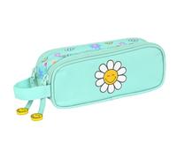 SAFTA- Astuccio Doppio Smiley World Summer Fun 21 x 8 x 6 cm, Multicolore, 812281513