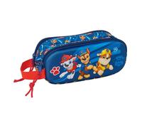 PAW PATROL - Astuccio doppio 3D, astuccio per bambini, ideale per bambini in età scolastica, comodo e versatile, qualità e resistenza, 21 x 6 x 8 cm