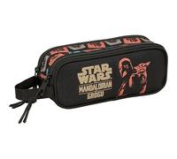 MANDALORIAN & GROGU - Astuccio per bambini, ideale per bambini in età scolastica, comodo e versatile, qualità e resistenza, 21 x 6 x 8 cm