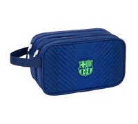 Safta F.C. Barcellona NAVY Blue - Beauty case per bambini grande, borsa per bambini, adattabile al carrello, ideale per bambini dai 5 ai 14 anni, confortevole e versatile, qualità e resistenza, 26 x