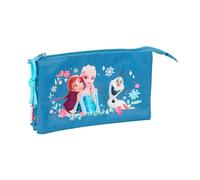 Safta Astuccio triplo FROZEN per bambini comodo, versatile e resistente 22 x 3 x 12 cm