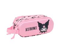 safta Kuromi - Astuccio doppio 3D per bambini, ideale per bambini in età scolare, comodo e versatile, qualità e resistenza, 21 x 6 x 8 cm, rosa, M, casual, Colore: rosa., m, Casual