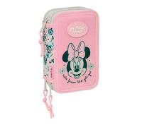 MINNIE MOUSE MINTY - Astuccio scuola con 37 utili inclusi, astuccio per bambini, ideale per bambini dai 5 ai 14 anni, comodo e versatile, qualità e resistenza, 12,5 x 5,5 x 19,5 cm