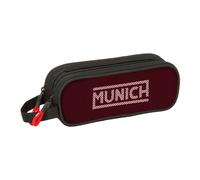 Safta Monaco VULCAN - Astuccio per bambini, per bambini, ideale per bambini in età scolastica, comodo e versatile, qualità e resistenza, 21 x 6 x 8 cm, Nero, M, Casual