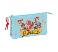 PAW PATROL DINO RESCUE - Astuccio triplo, astuccio per bambini, ideale per bambini in età scolastica, comodo e versatile, qualità e resistenza, 22 x 3 x 12 cm