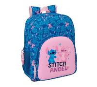 Safta Astuccio per la scuola per bambini con 3 scomparti e cerniera, include 16 matite colorate, 14 pennarelli, righello e semicerchio, misure 12,5 x 5,5 x 19,5 cm, Zaino scolastico junior, Medio