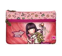 SANTORO Gorjuss - Flat Pencil Case with Pocket - Carousel