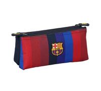 Safta - Astuccio piccolo doppio FC Barcelona 1a equipaggiamento 26/27, organizer scolastico con due scomparti e cerniera, trousse da toilette per bambini e ragazzi, blu marino e bordeaux, dimensioni