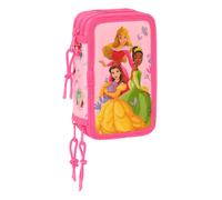Safta Princesas Disney 12.5x19.5x5.5 Cm Triple Pencil Case Rosa Uomo
