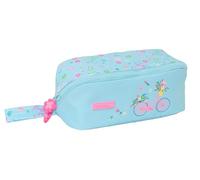 Safta - Astuccio quadrato grande, astuccio per bambini, ideale per bambini in età scolastica, comodo e versatile, qualità e resistenza, 20 x 10 x 10 x 10 cm, colore blu, blu, Estándar, Casual