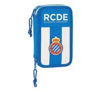Astuccio Doppio RCD Espanyol Azzurro Bianco 12.5 x 19.5 x 4 cm [28 Pezzi]