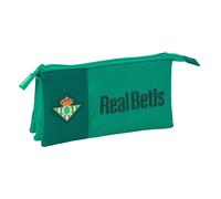 Safta Real Betis Balompe - Astuccio triplo, astuccio per bambini, ideale per bambini in età scolastica, comodo e versatile, qualità e resistenza, 22 x 3 x 12 cm, verde acqua, M, Casual