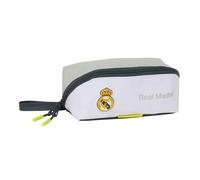 Safta Astuccio Real Madrid Attrezzatura 25/26 – Quadrato grande per bambini 22x10x10 cm Bianco M